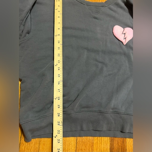 Wildfox Women's I Wish It Was Saturday Sweatshirt Gray Sizes M - Picture 5 of 7